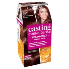 Краска для волос L'Oreal Paris Casting Creme Gloss без аммиака шоколадный фондан тон 525, 180 мл (kastd) в магазинах Ашан