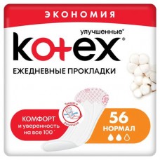 Прокладки ежедневные Kotex Normal дышащие, 56 шт (kastd) в магазинах Ашан