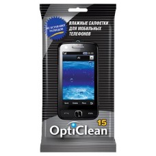 Влажные салфетки Opticlean для ухода за мобильными телефонами, 15 шт (kastd) в магазинах Ашан