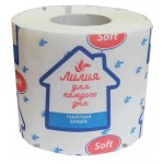 Туалетная бумага Лилия Soft 1 слой, 1 рулон (kastd)