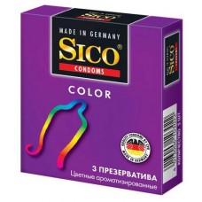 Презервативы Sico Color ароматизированные, 3 шт (kastd) в магазинах Ашан