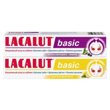Зубная паста Lacalut Basic цитрусовый, 75 мл (kastd) в магазинах Ашан