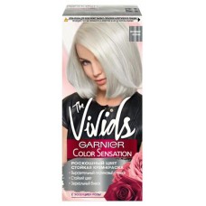 Крем-краска для волос Garnier Color Sensation The Vivids с перламутром тон платиновый металлик, 110 мл (kastd) в магазинах Ашан