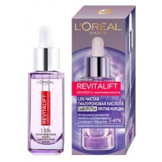 Сыворотка для лица и шеи LOréal Paris Ревиталифт Филлер с гиалуроновой кислотой, 30 мл (kastd) в магазинах Ашан