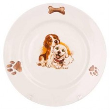 Тарелка обеденная Дулевский Фарфор Щенки мелкая, 20 см (kastd) в магазинах Ашан