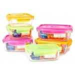 Контейнер для продуктов Luminarc Pure Box Active прямоугольный стеклянный, 0,82 л (kastd)