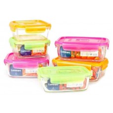 Контейнер для продуктов Luminarc Pure Box Active прямоугольный стеклянный, 0,82 л (kastd) в магазинах Ашан