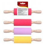 Скалка Мультидом с деревянными ручками, 23 см (kastd)