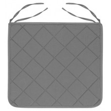 Подушка на стул Коллекция стеганная темно-серая, 33х30 см (kastd) в магазинах Ашан