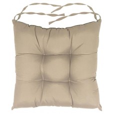Подушка на стул Коллекция с пиковкой бежевая, 40х40х6 см (kastd) в магазинах Ашан