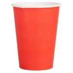 Стакан бумажный Actuel однослойный красный,330 мл, 25 шт (kastd)