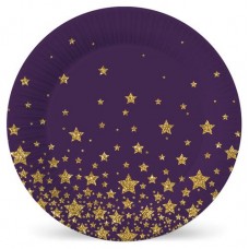 Набор одноразовых тарелок Nd play Звезды бумага, d 180 мм, 6 шт (kastd) в магазинах Ашан