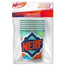 Набор одноразовых стаканов NERF бумага, 6х250 мл (kastd) в магазинах Ашан