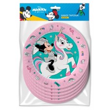 Набор одноразовых тарелок Disney Mickeyminn, d 180 мм, 6 шт (kastd) в магазинах Ашан