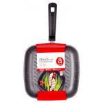 Сковорода Actuel гриль каменная литая, 26х26 см (kastd)