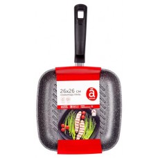 Сковорода Actuel гриль каменная литая, 26х26 см (kastd) в магазинах Ашан