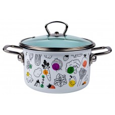 Кастрюля Actuel Овощи эмалированная, 4 л (kastd) в магазинах Ашан