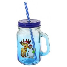 Банка с трубочкой, 480 мл (kastd) в магазинах Ашан