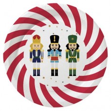 Тарелка одноразовая бумажная Новый год 18см, 5 шт (kastd) в магазинах Ашан