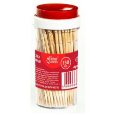 Зубочистки в баночке Home Queen деревянные, 150 шт (kastd) в магазинах Ашан