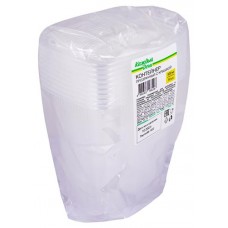 Контейнеты для пищевых продуктов Каждый день одноразовые с крышкой 500 мл, 10 шт (kastd) в магазинах Ашан