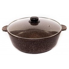 Жаровня Катюша литая Комфорт шоколадный гранит, 28 см (kastd) в магазинах Ашан