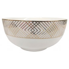 Миска с золотым узором, d 14 см (kastd) в магазинах Ашан