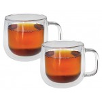 Набор кружек PROFFI KITCHEN Modern Glass с двойными стенками 350 мл, 2 шт (kastd)