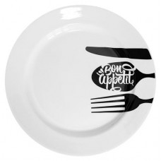 Тарелка Дулевский фарфор Аппетит мелкая, 240 мм (kastd) в магазинах Ашан