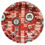 Тарелки одноразовые бумажные Ride your bikes d 18 см, 6 шт (kastd)