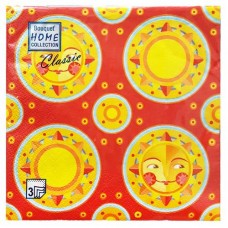 Салфетки бумажные одноразовые трехслойные Масленница ЗЗхЗЗ см, 20 шт (kastd) в магазинах Ашан