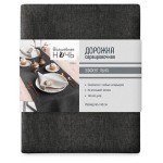 Дорожка сервировочная Волшебная Ночь графит, 40х140 см (kastd)