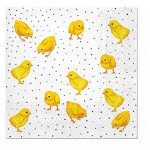 Салфетки бумажные PAW Цыплята 3-слойные 33х33 см, 20 шт (kastd)