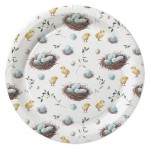 Тарелка одноразовая бумажная Пасха 18 см, 6 шт (kastd)