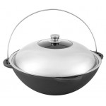 Казан чугунный FORESTER с крышкой из нержавеющей стали, 12 л (kastd) Казан чугунный FORESTER с крышкой из нержавеющей стали, 12 л (kastd)