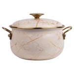 Кастрюля Катюша Мрамор эмалированная бежевая, 4 л (kastd) Кастрюля Катюша Мрамор эмалированная бежевая, 4 л (kastd)