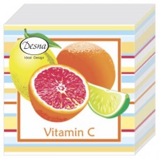 Салфетки бумажные 1 слойные Vitamin C 24х24, 40 шт (kastd) в магазинах Ашан