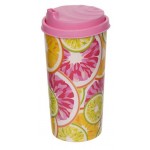 Стакан Solmazer пластиковый с крышкой Orange, 470 мл (kastd)