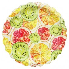 Тарелка одноразовая бумажная Цитрус 23 см, 6 шт (kastd) в магазинах Ашан