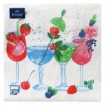 Салфетки одноразовые бумажные трехслойные Коктейль 33х33 см, 20 шт (kastd) Салфетки одноразовые бумажные трехслойные Коктейль 33х33 см, 20 шт (kastd)