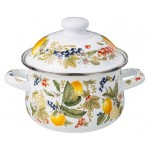 Кастрюля Agness Fruit Basket эмалированная с крышкой, 1,5 л (kastd) Кастрюля Agness Fruit Basket эмалированная с крышкой, 1,5 л (kastd)