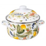 Кастрюля Agness Fruit Basket эмалированная с крышкой, 2,8 л (kastd) Кастрюля Agness Fruit Basket эмалированная с крышкой, 2,8 л (kastd)