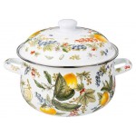 Кастрюля Agness Fruit Basket эмалированная с крышкой, 3,6 л (kastd) Кастрюля Agness Fruit Basket эмалированная с крышкой, 3,6 л (kastd)