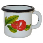 Кружка Стальэмаль Вишня садовая, 0,25 л (kastd)