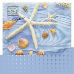 Салфетки бумажные Bouquet Морская звезда 3 слоя 33х33 см, 20 шт (kastd)