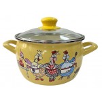 Кастрюля Metrot Куриный переполох глубокая со стеклянной крышкой 18 см, 3,1 л (kastd) Кастрюля Metrot Куриный переполох глубокая со стеклянной крышкой 18 см, 3,1 л (kastd)