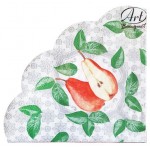 Салфетки одноразовые бумажные трехслойные круглые Груши 32 см, 12 шт (kastd) Салфетки одноразовые бумажные трехслойные круглые Груши 32 см, 12 шт (kastd)