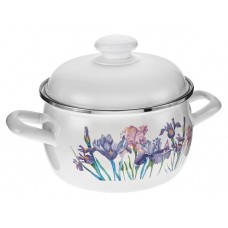 Кастрюля Hitt Ирисы с крышкой, 3,5 л (kastd) в магазинах Ашан