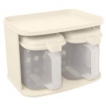 Комплект емкостей для сыпучих продуктов и специй Бытпласт Магия Вкуса 0,7х2 шт (kastd) Комплект емкостей для сыпучих продуктов и специй Бытпласт Магия Вкуса 0,7х2 шт (kastd)