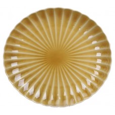 Тарелка обеденная коричневая волна фарфоровая, 27 см (kastd) в магазинах Ашан